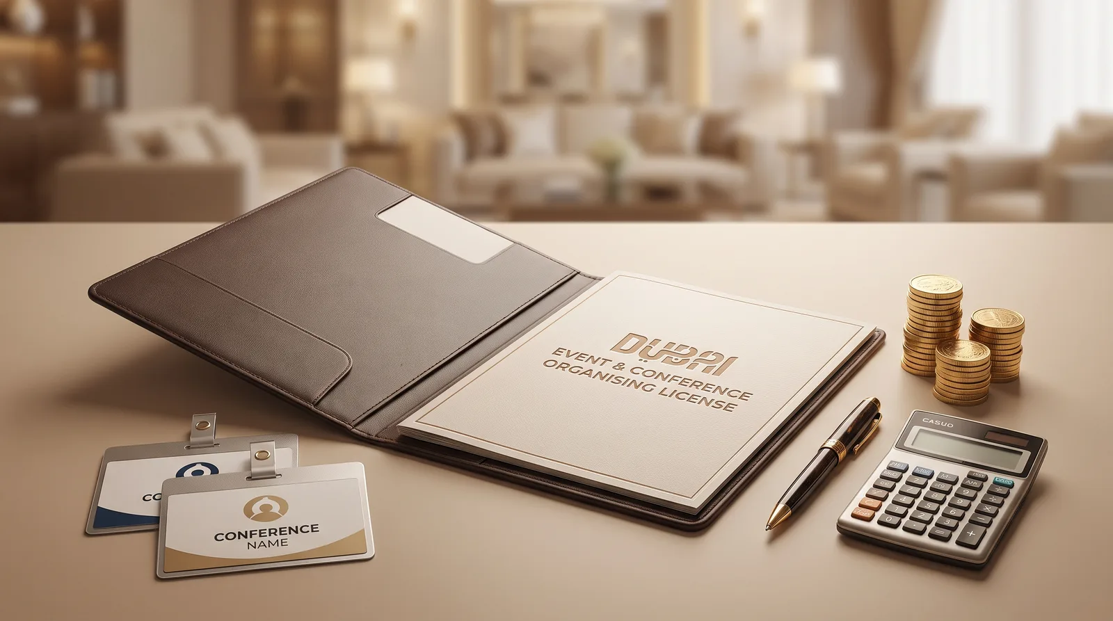 Corporate events license Dubai with approval and cost breakdown documents
