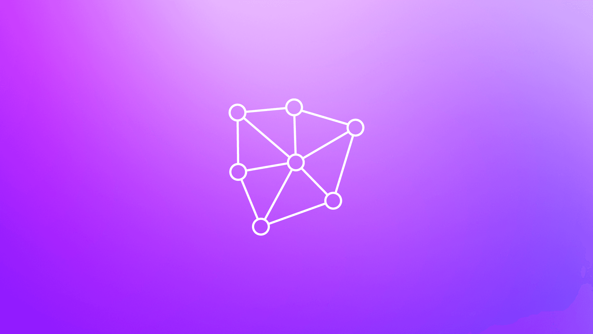 purple gradient background with white vector icon