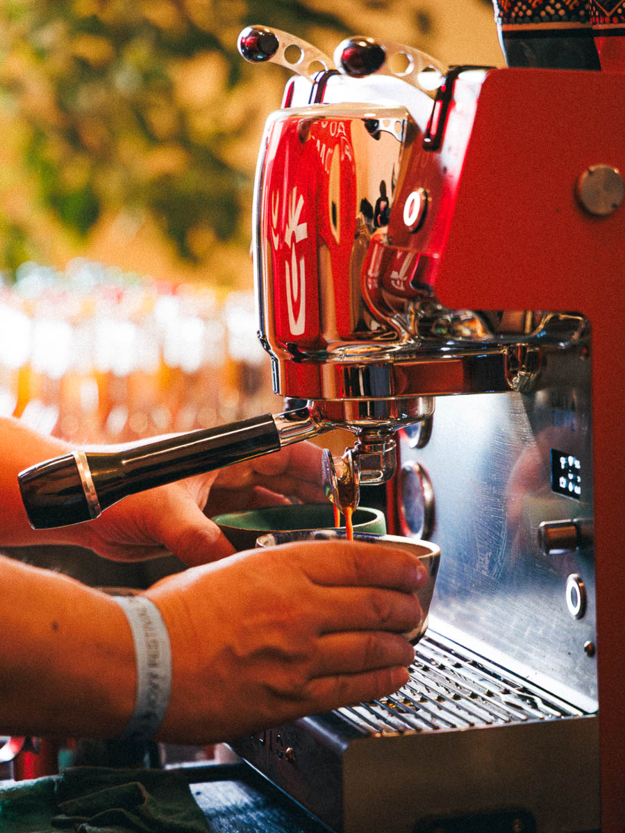 a woman with flowers