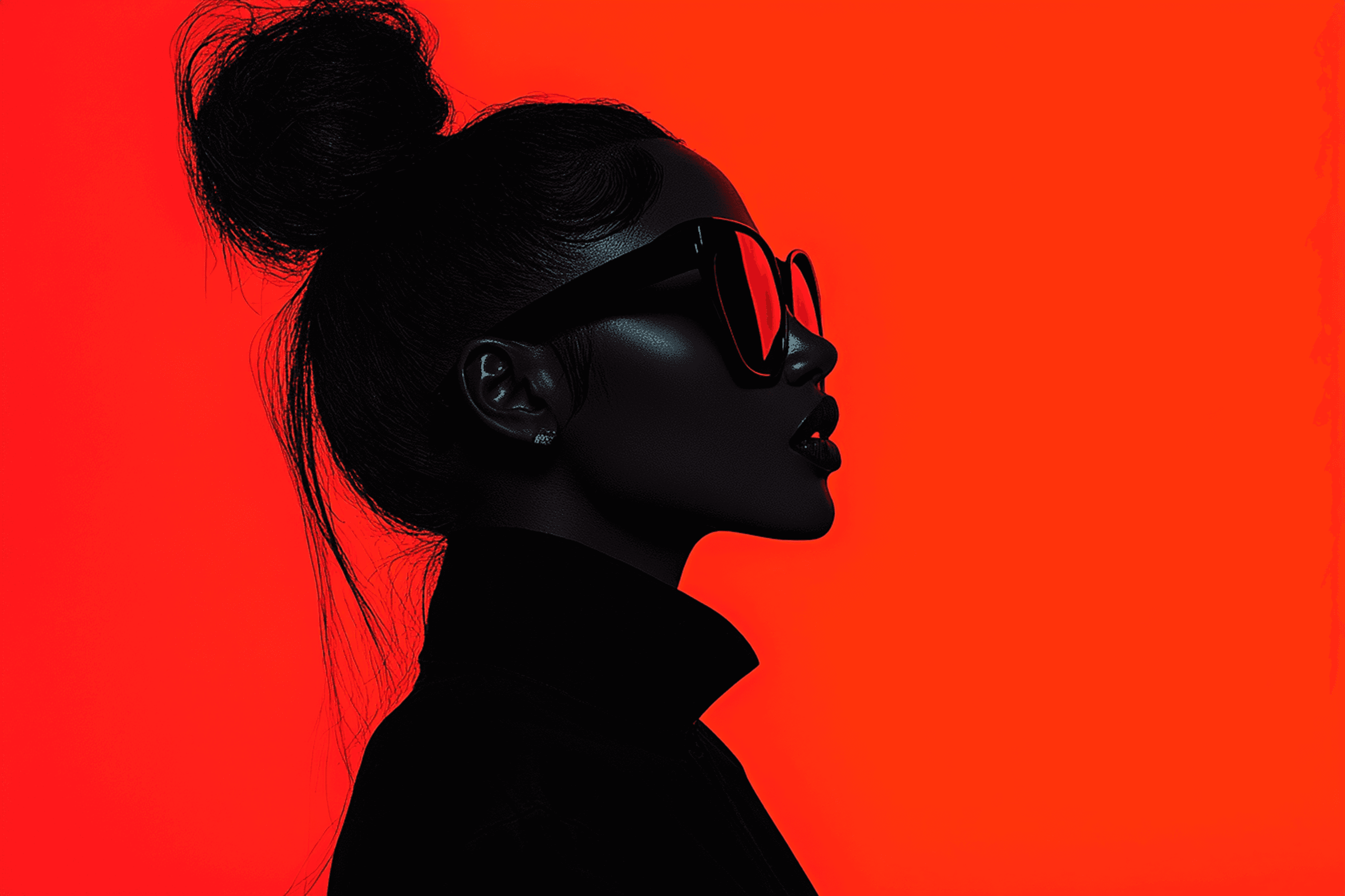 Woman wearing sunglasses