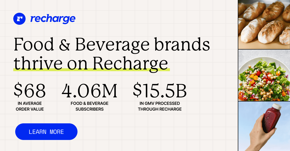 Recharge paid advertising creative example