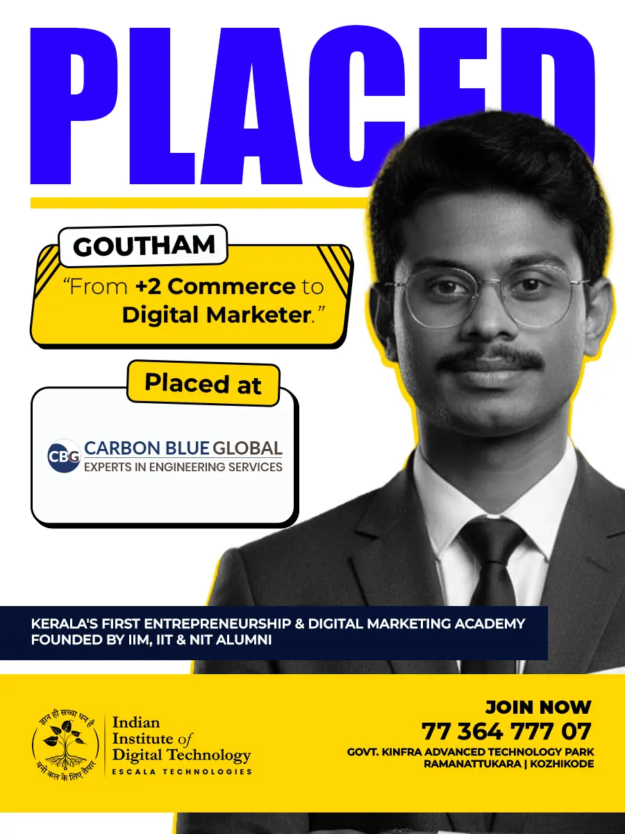 Success story of student placed at Glenearth Constructions from our academy Institute of Digital Technology Escala Technologies.