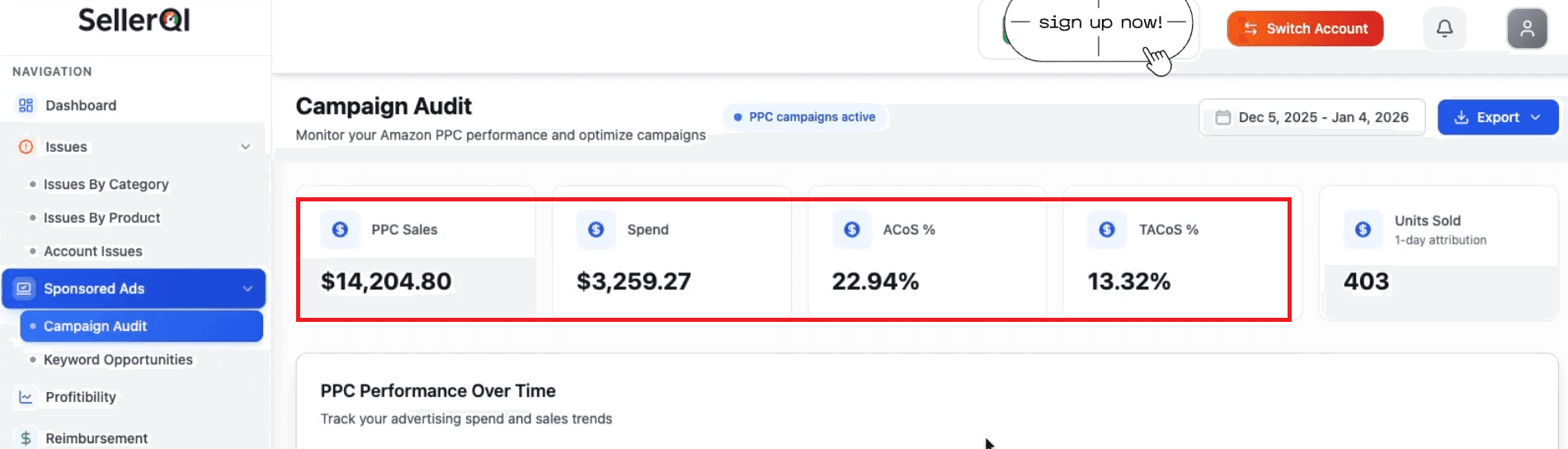   SellerQI’s Campaign Audit