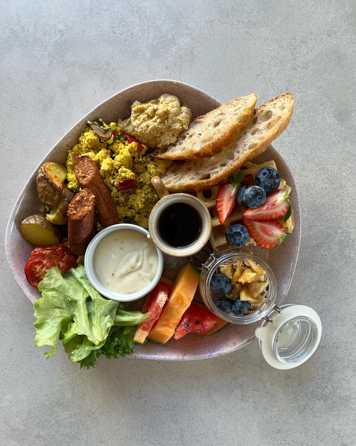 Delicious plate of food from Plantan