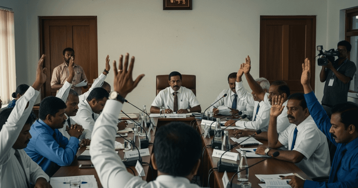The National People's Party (JP) has defeated the budgets of several Pradeshiya Sabhas