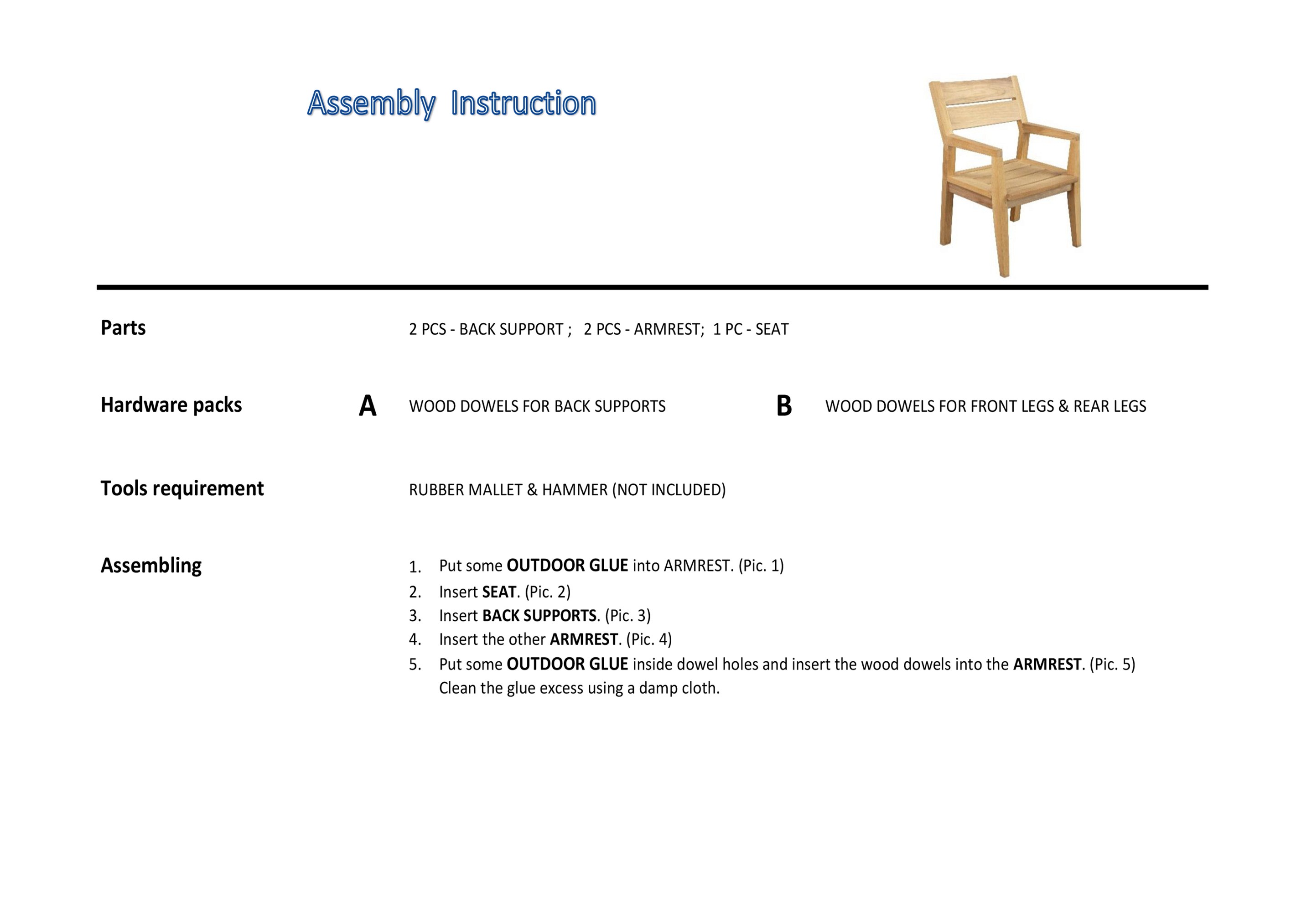 assembly instruction