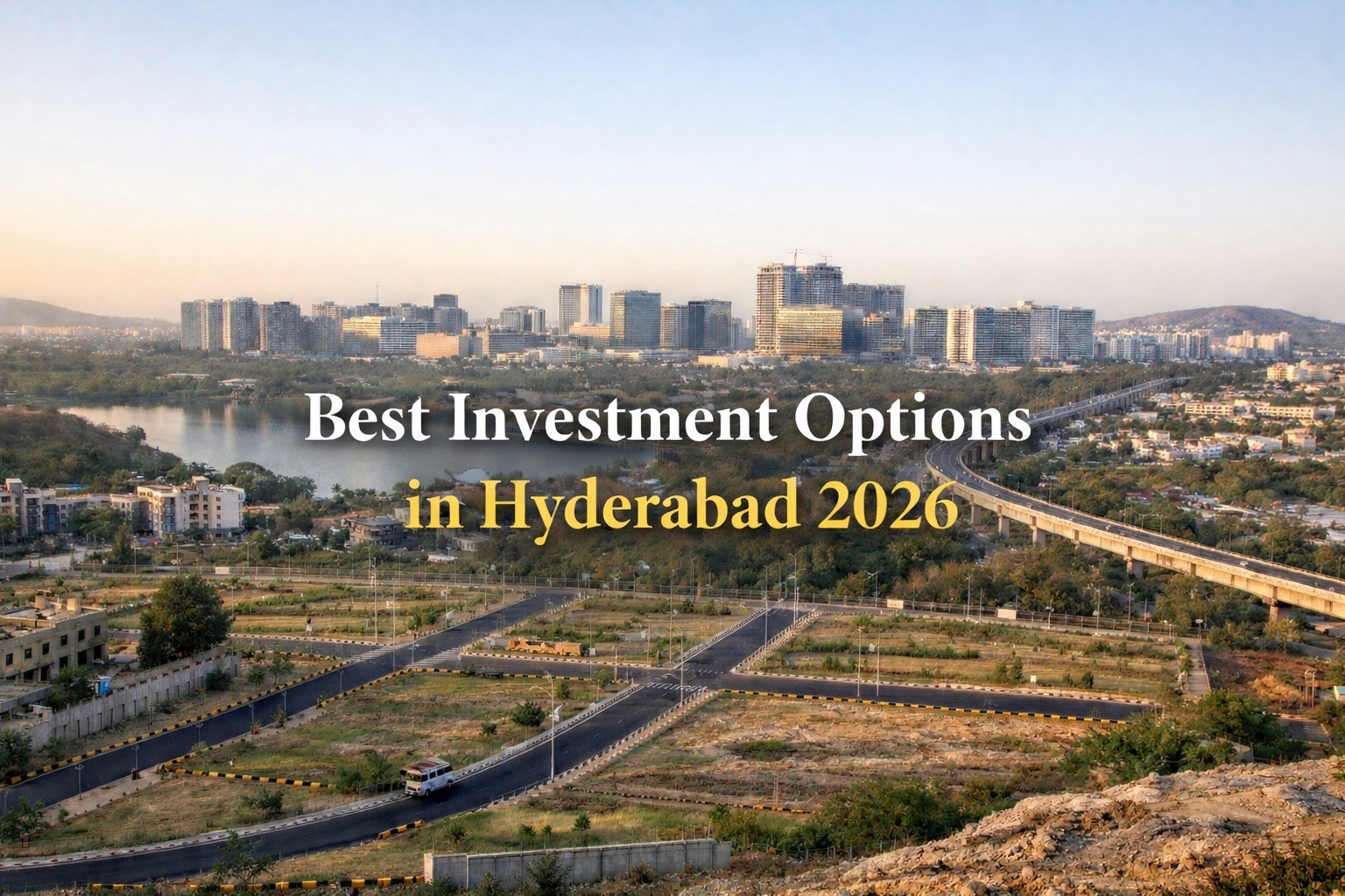 Best Investment Options in Hyderabad (2026): Why Open Plots Lead the Way - blog cover by Charan Group