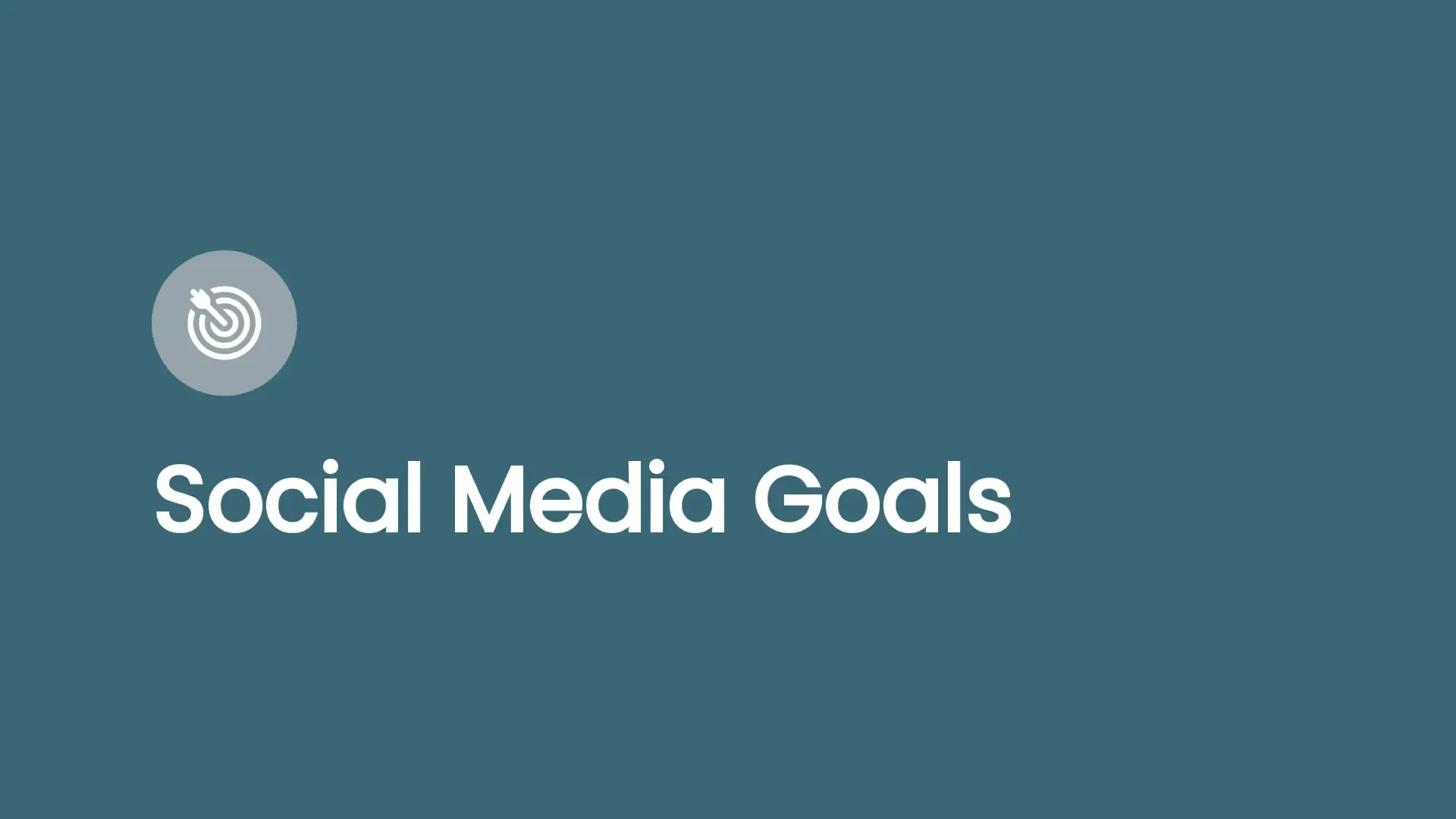 social media goals