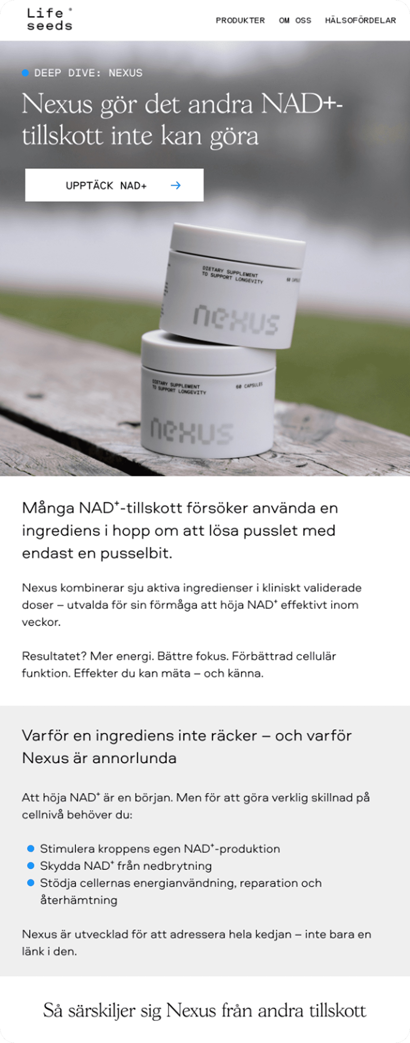 Lifeseeds email design.