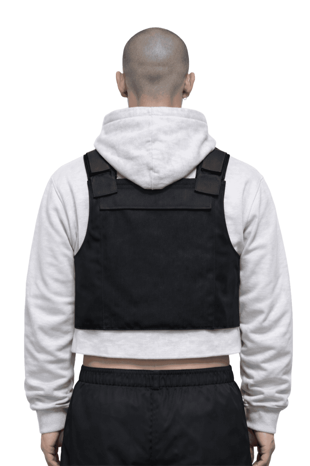 close up center image of a brown jacket