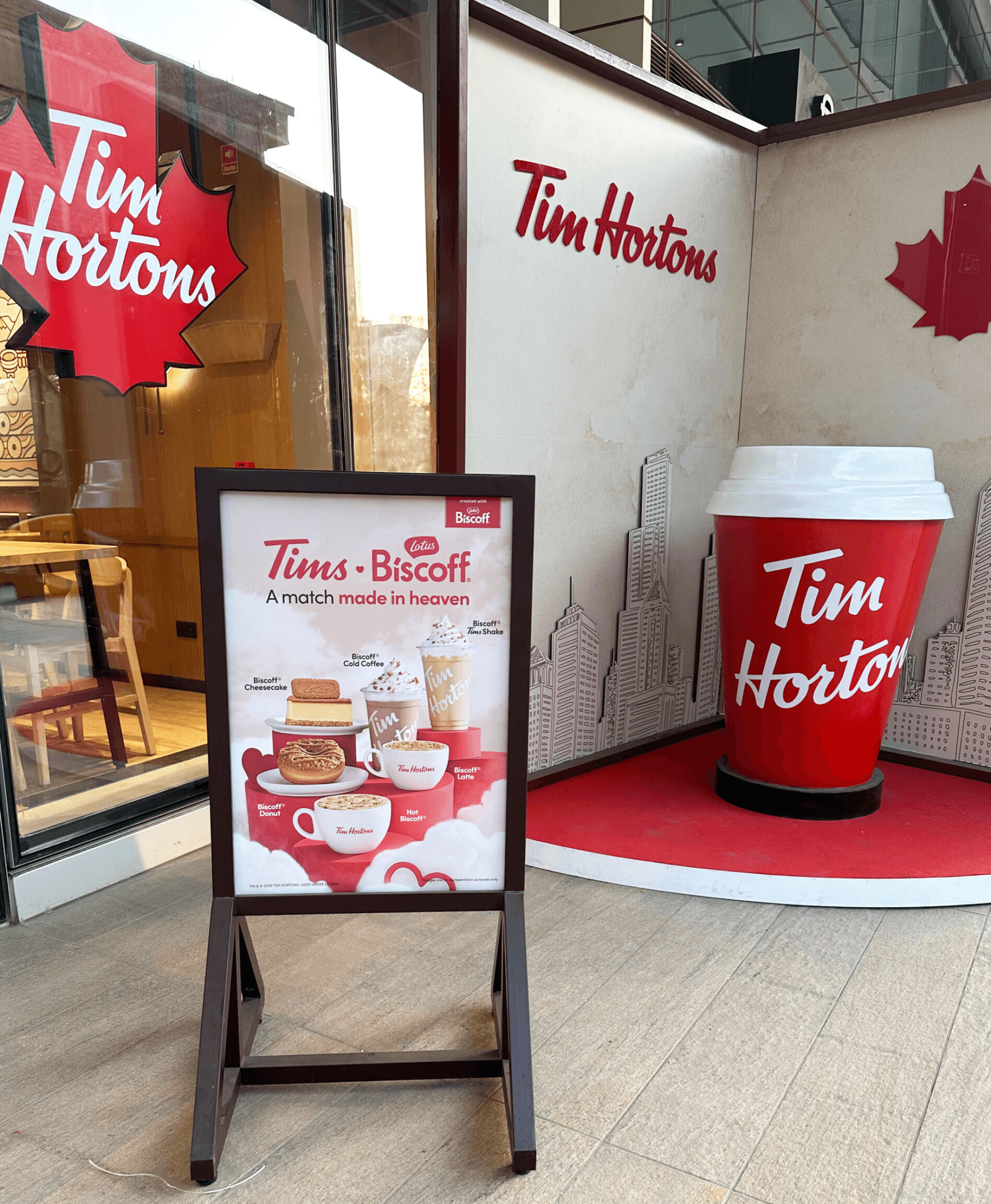 brand elements displayed for tim horton