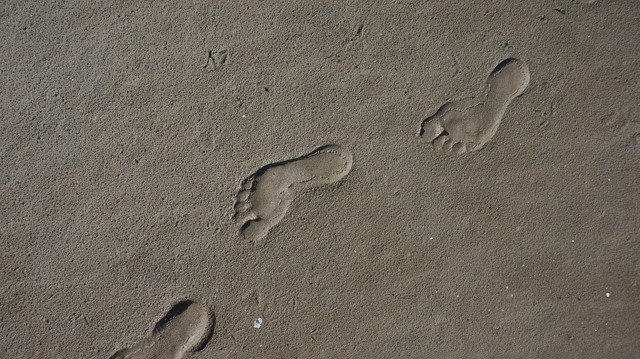footprint,-sand,-sense,-footprints,-ephemeral,-footprint,-footprint,-footprint,- - dieandreart (pixabay)