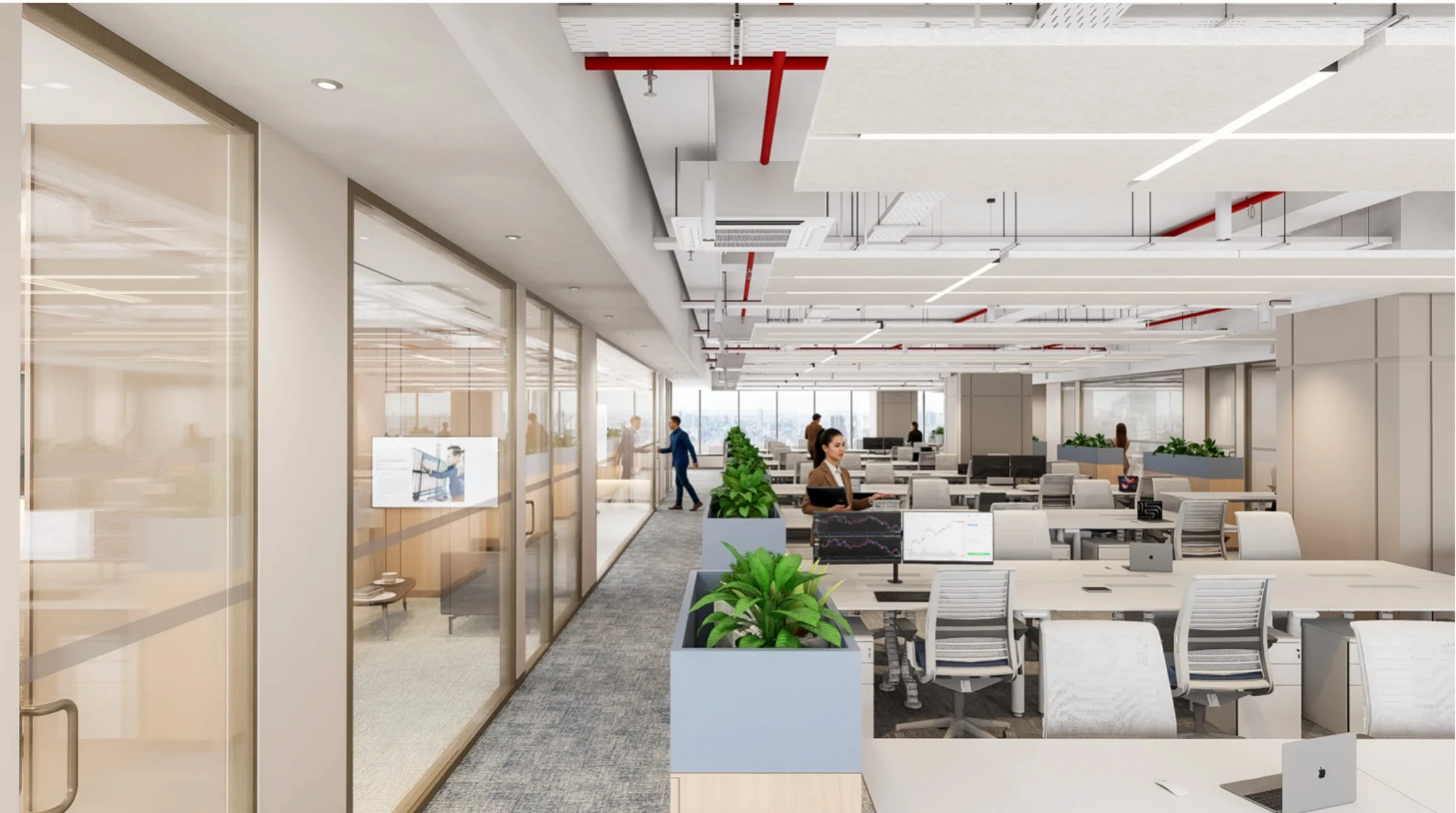 Hartree partners interiors VSD tech Park - Liquid Space Studio- best workspace interiors Hyderabad