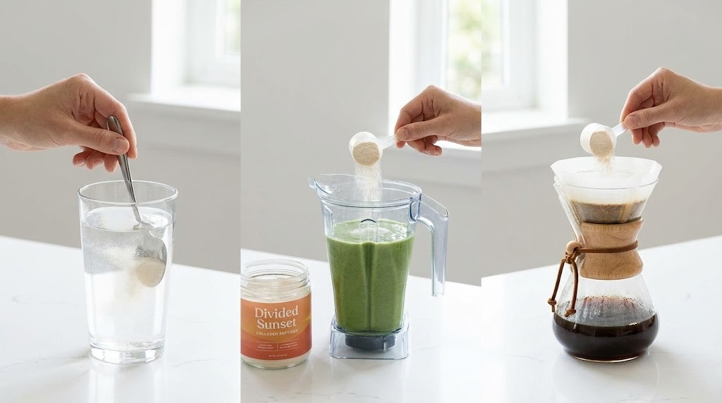 How to mix collagen peptides in coffee smoothies and water