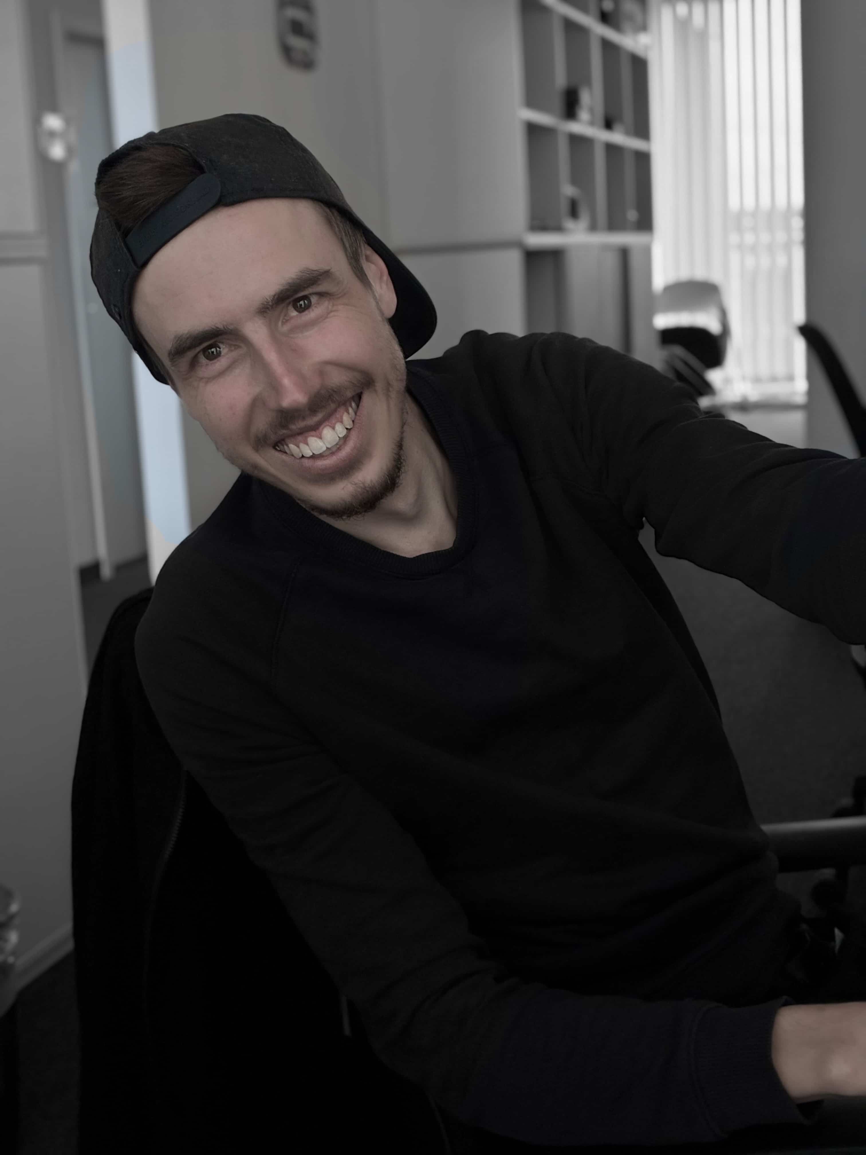 Automotive designer at MUNIQ Design Studio in an informal portrait setting