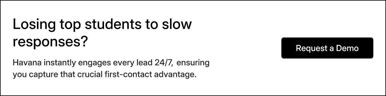 Losing top students to slow responses?