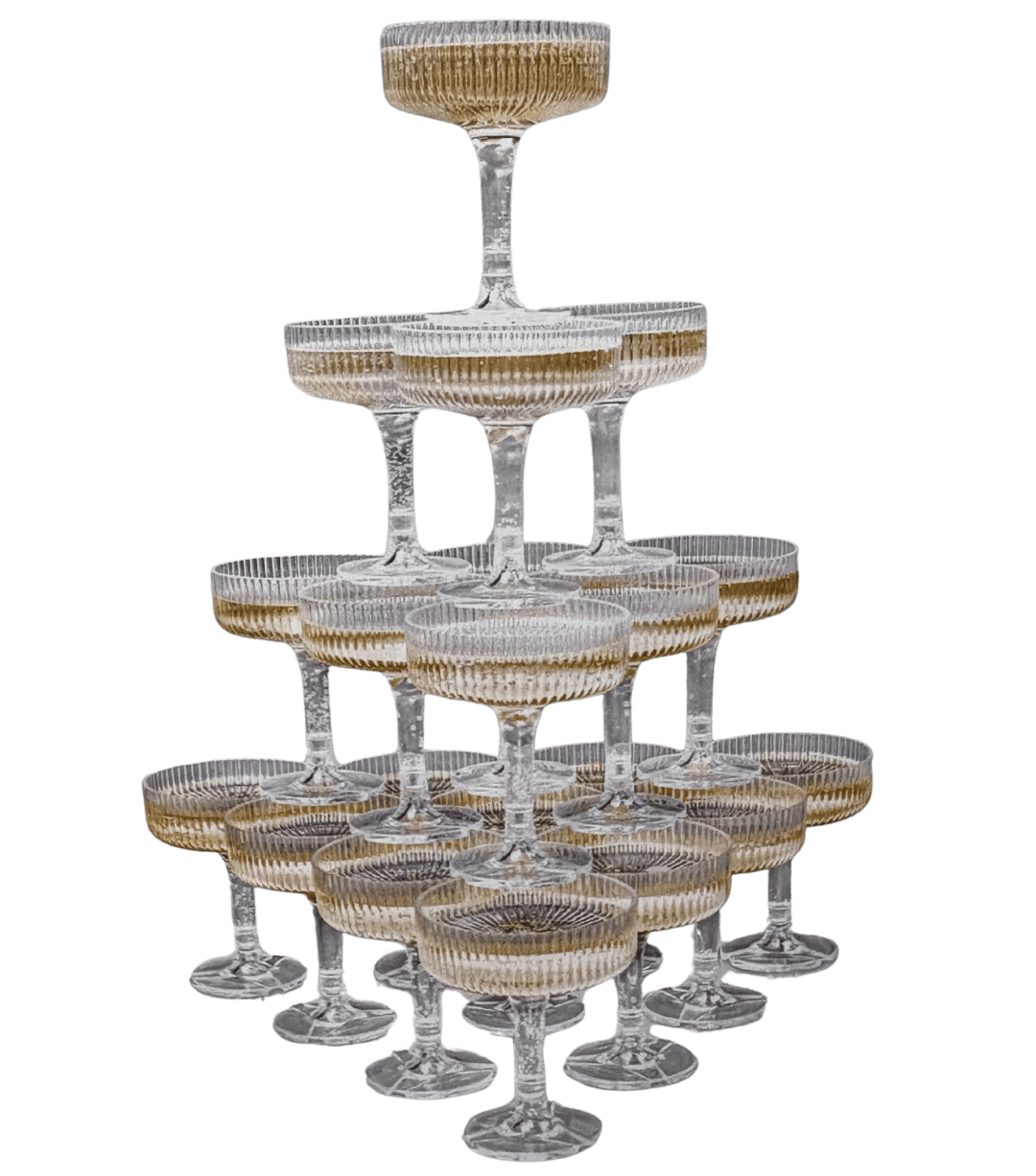 Image of a Stackable Champagne Tower