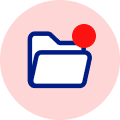 Red file icon