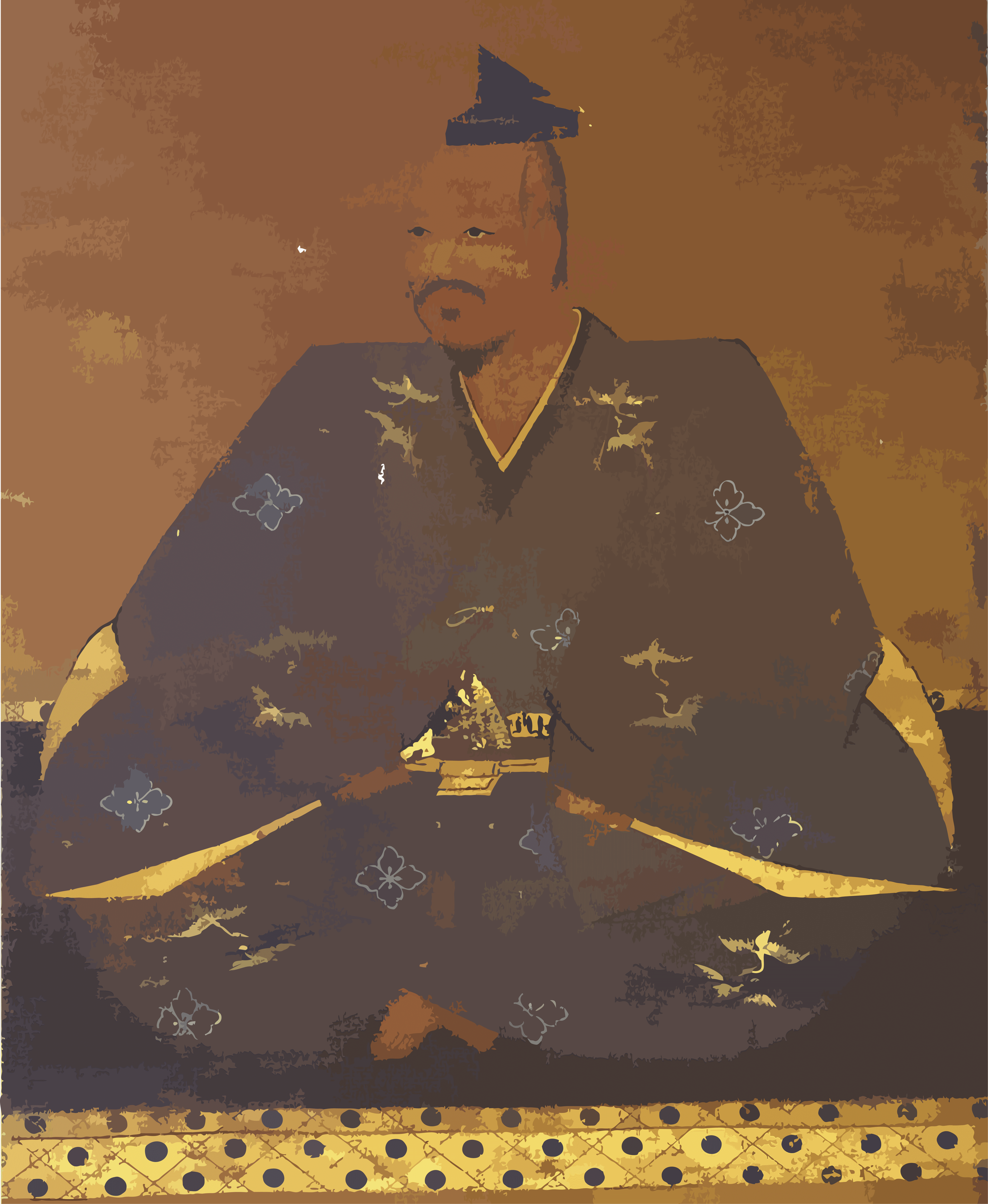 An energetic indoor performance by Japanese taiko drummers, their arms a blur of motion as they powerfully strike a massive ōdaiko drum with wooden sticks in front of an audience. In the background, a row of lit paper lanterns hangs from the ceiling.