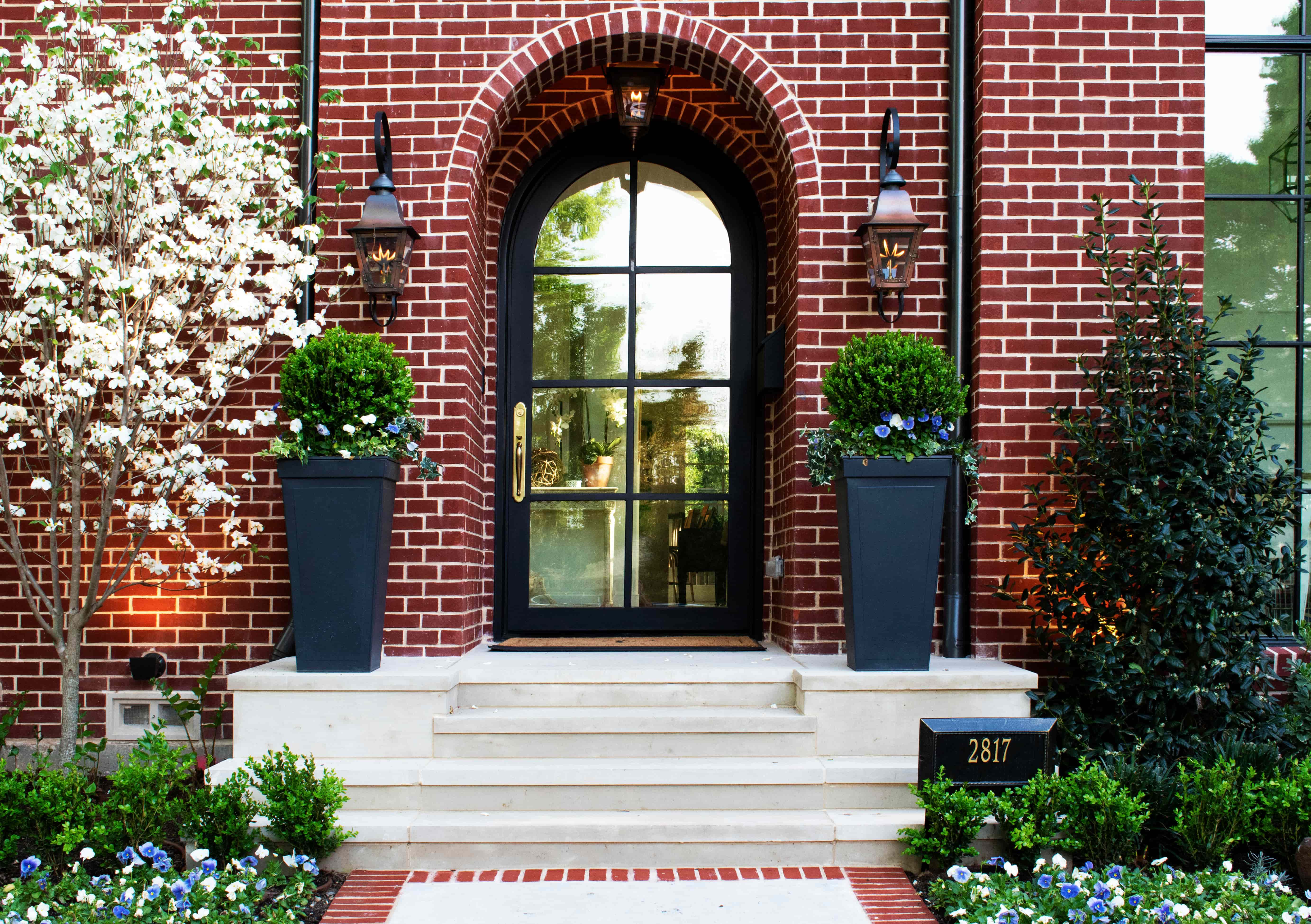 front yard landscape in University Park