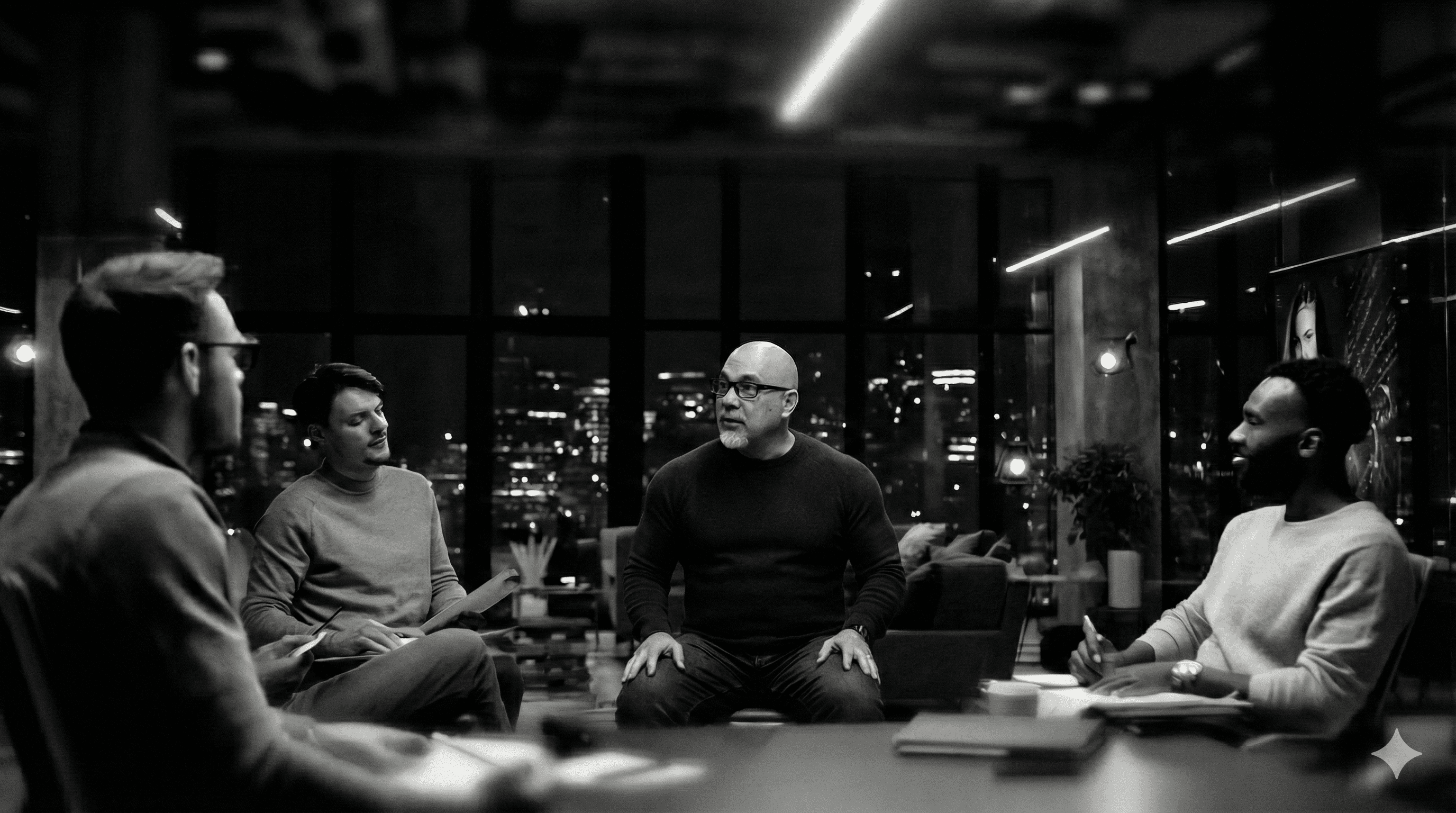 Late night meeting