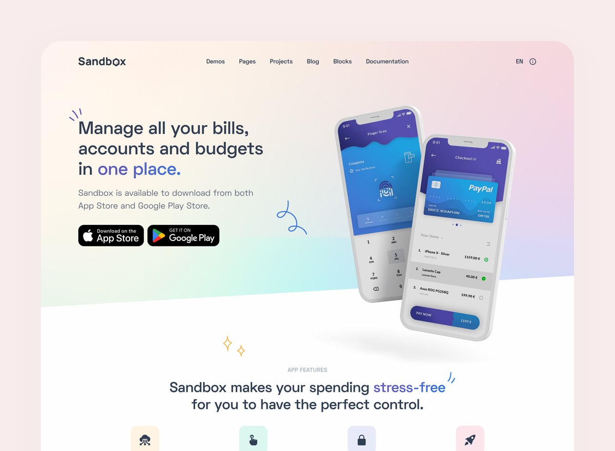 Manage all your bills, accounts