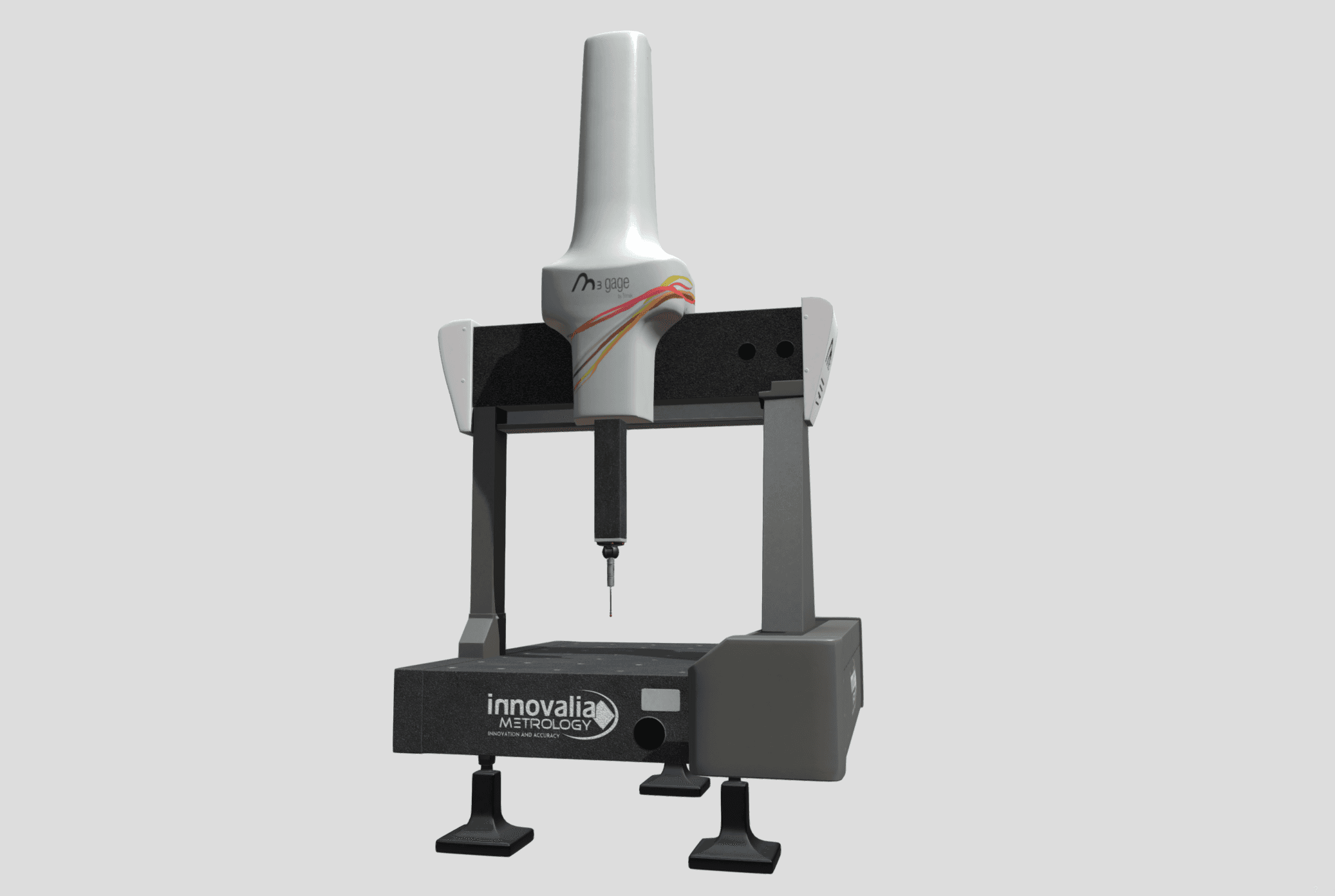 Model 3D profesjonalnej maszyny pomiarowej Innovalia Metrology wykorzystywanej w kontroli jakosci i inzynierii