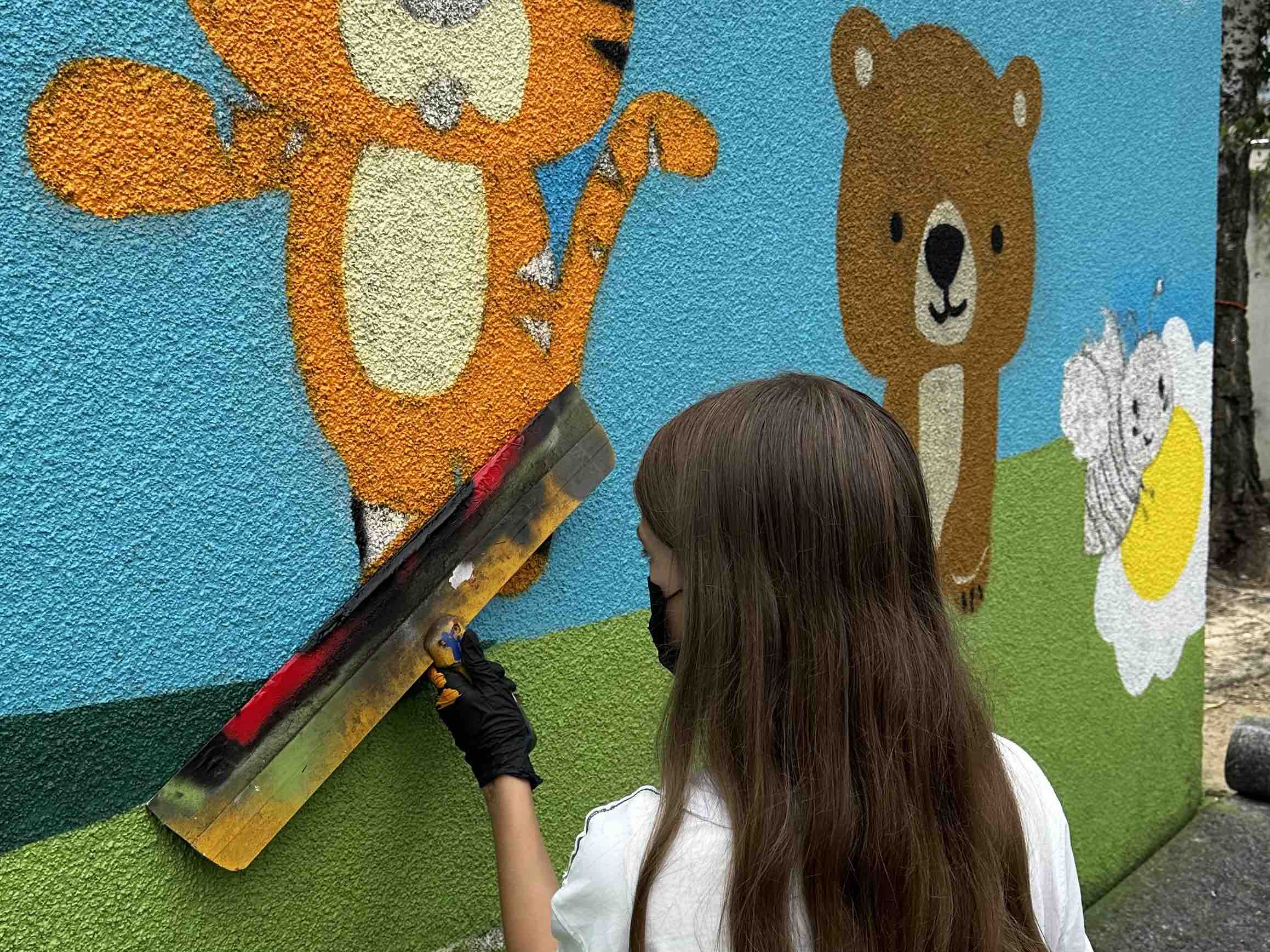 Street-Art-Projekt mit Schülern der Leimbachtalschule in Dielheim