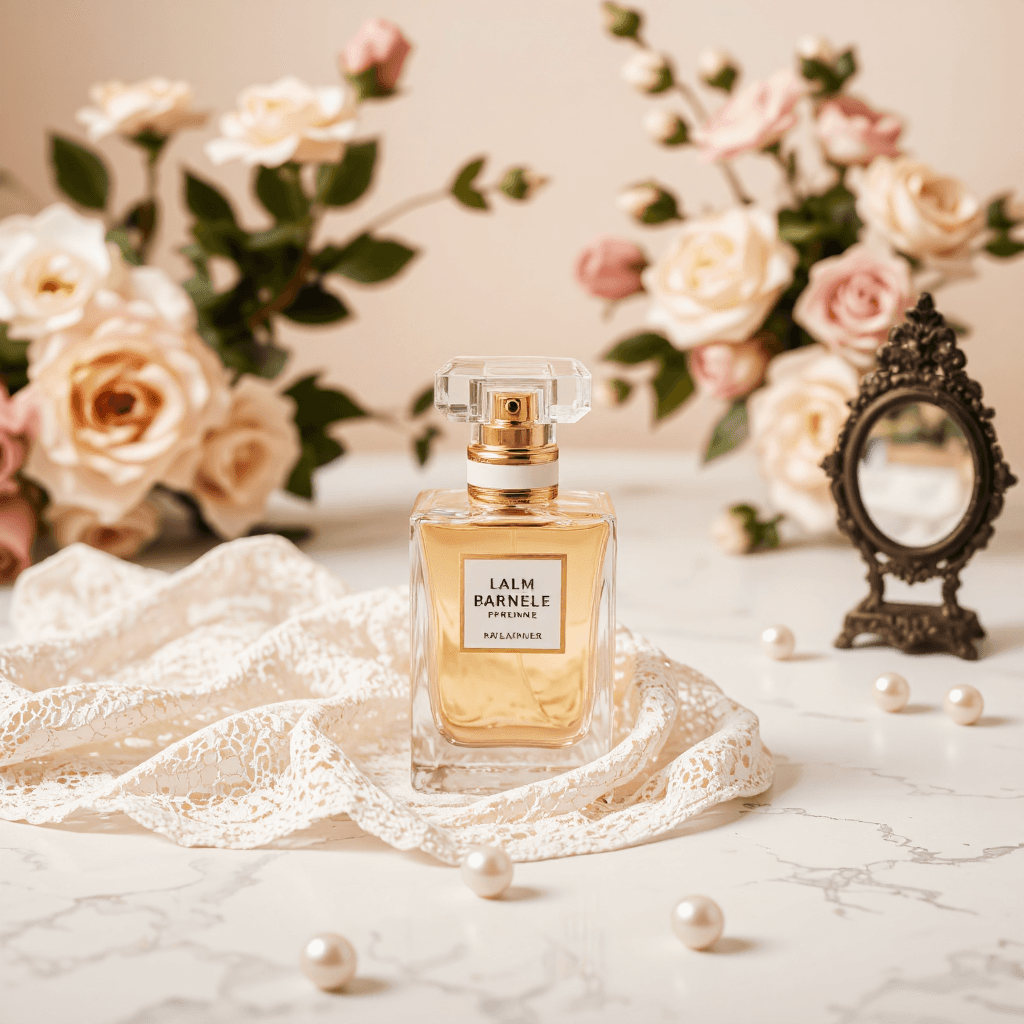 product photography of perfume