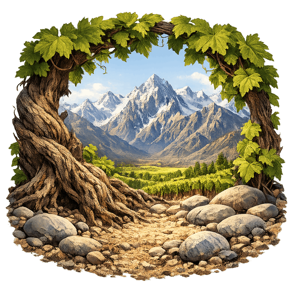 Detailed graphic of the Maipo Andes wine region.