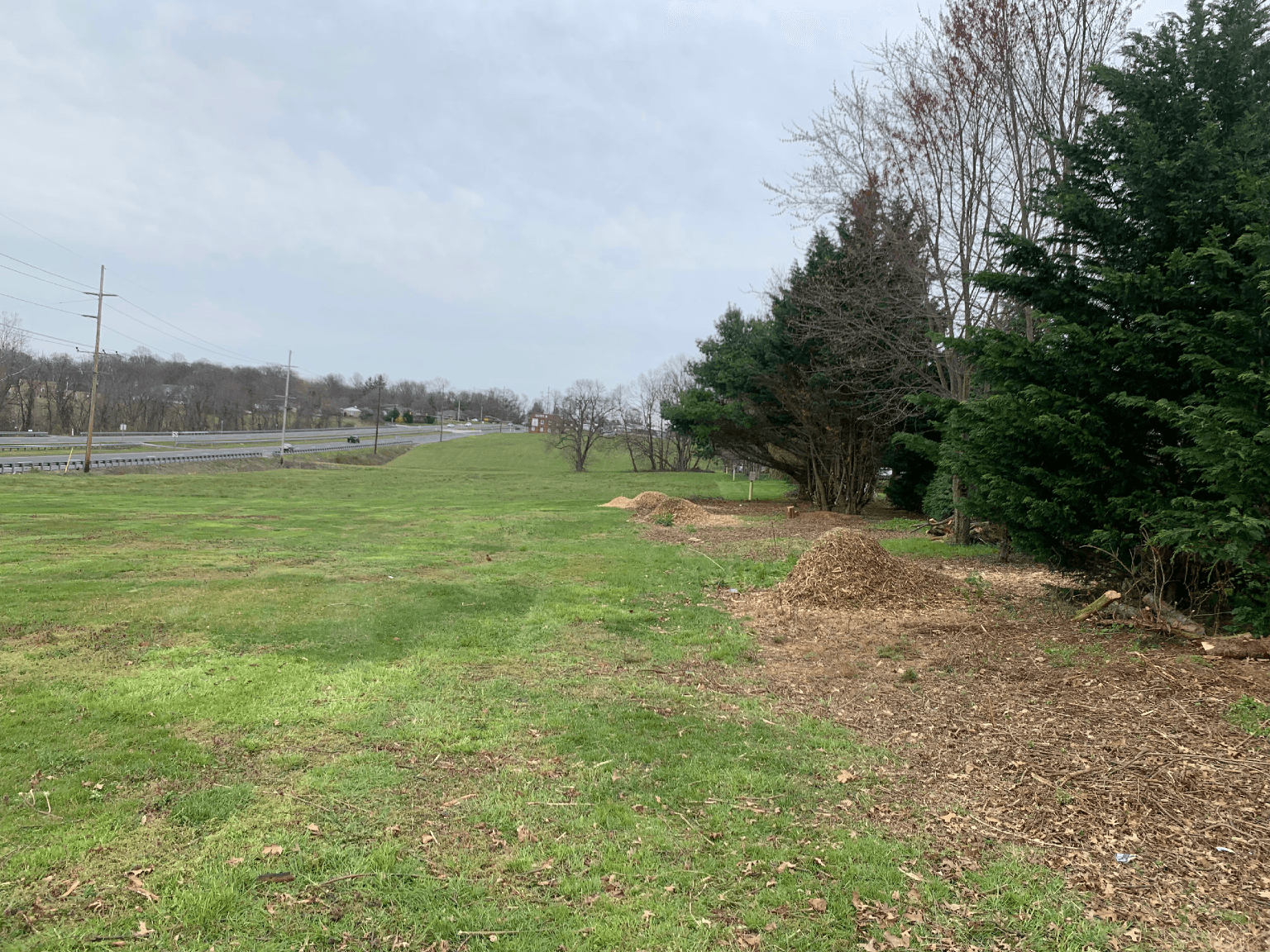 Land cleared near Taneytown, MD