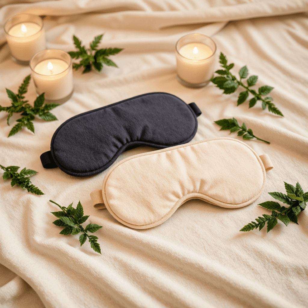 product photography of sleep masks