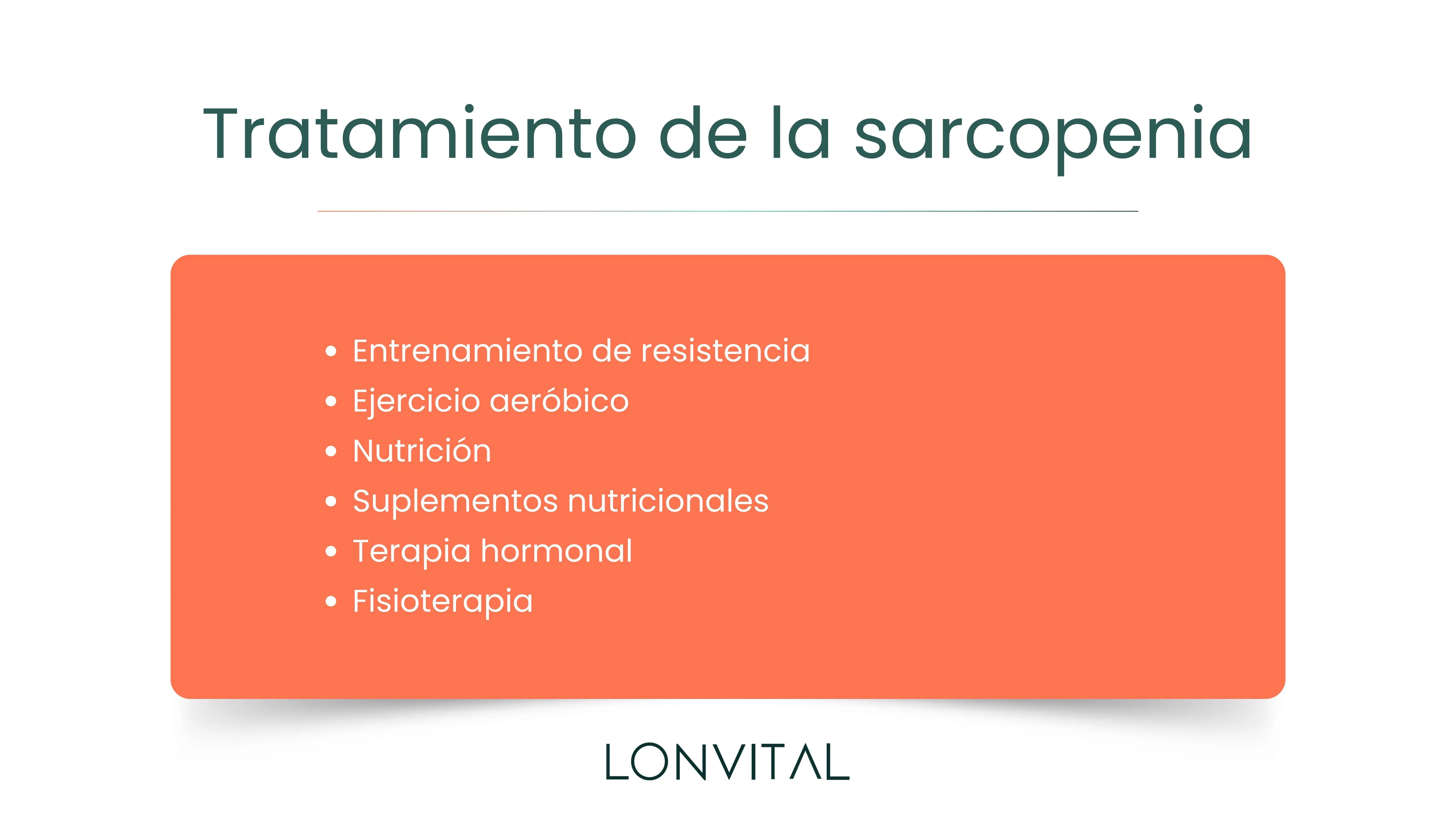 Tratamiento de la sarcopenia