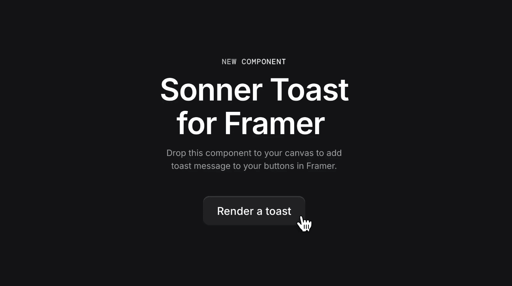 Sonner Toast for Framer