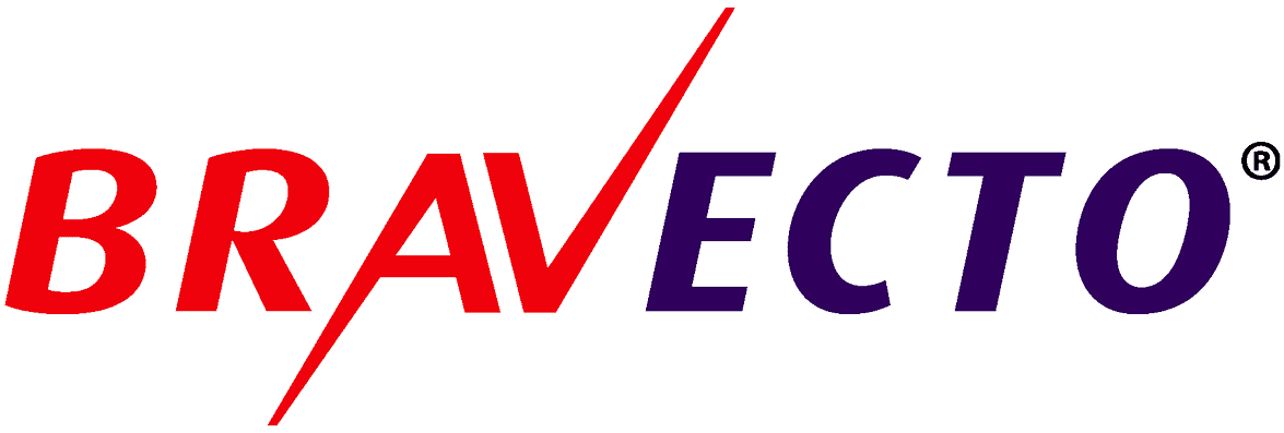 Bravecto logo—top-tier flea and tick protection for your furry friends.