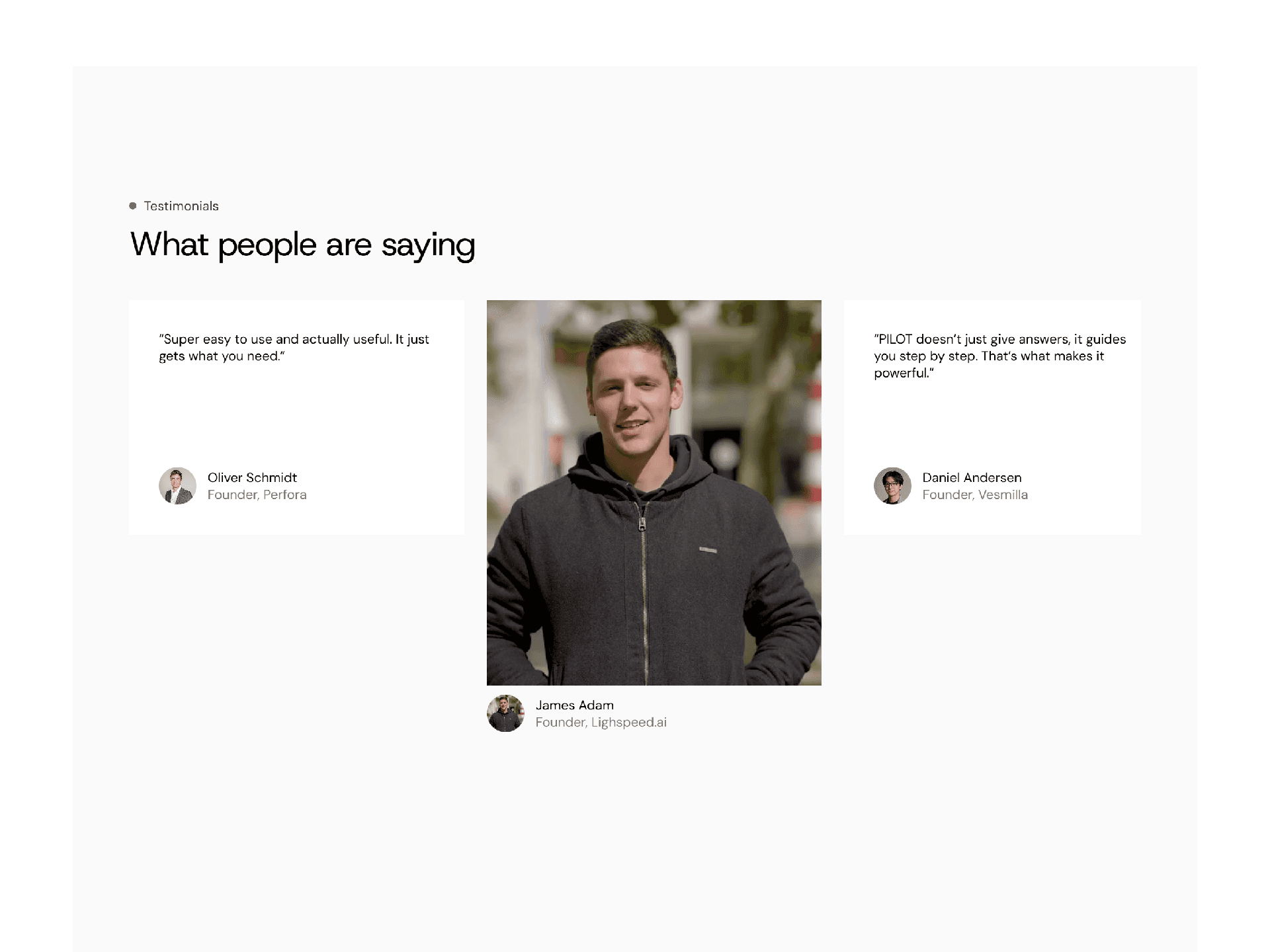 Superfast Saas Ai template thumbnail with pure white background and Black accent color thumbnail 4