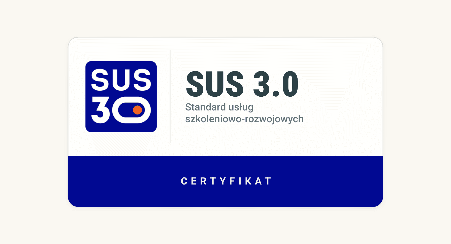 WeAreFuture z certyfikatem SUS 3.0 - Standard Usług Szkoleniowo-Rozwojowych