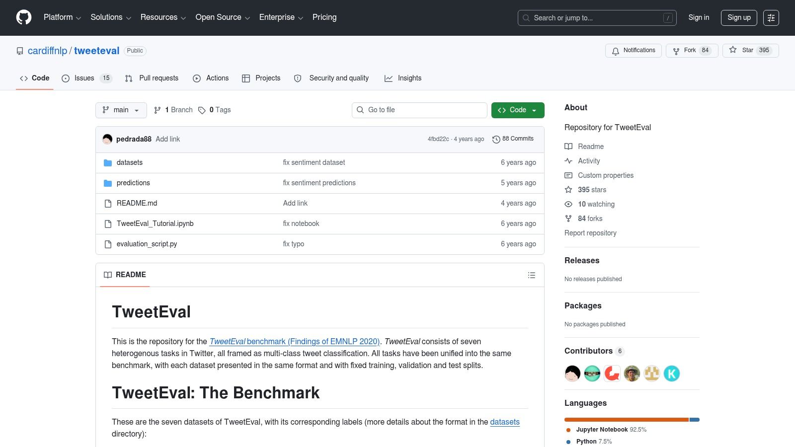 TweetEval (Sentiment task)