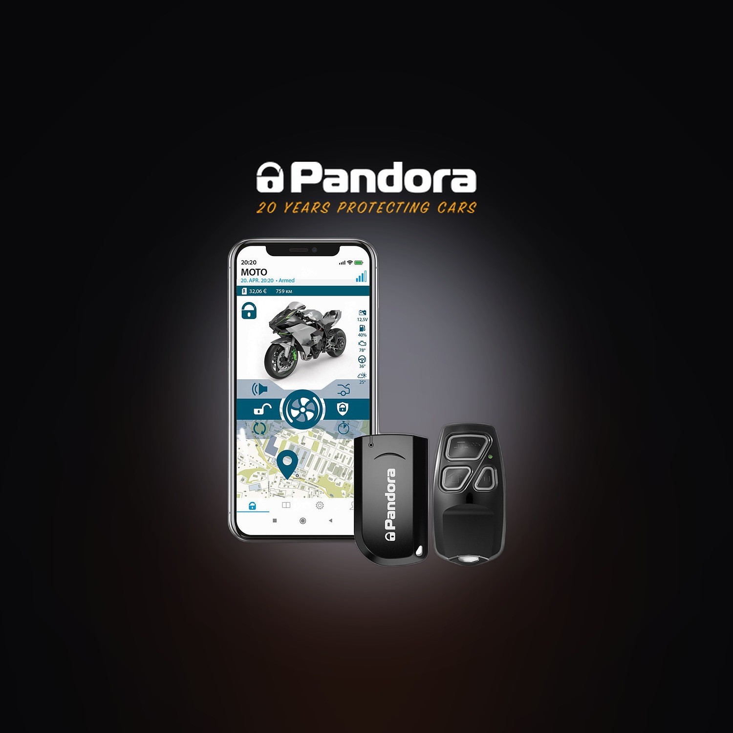 Motorrad-Alarmanlage mit GPS-Ortung nachruesten (Pandora Moto EVO)