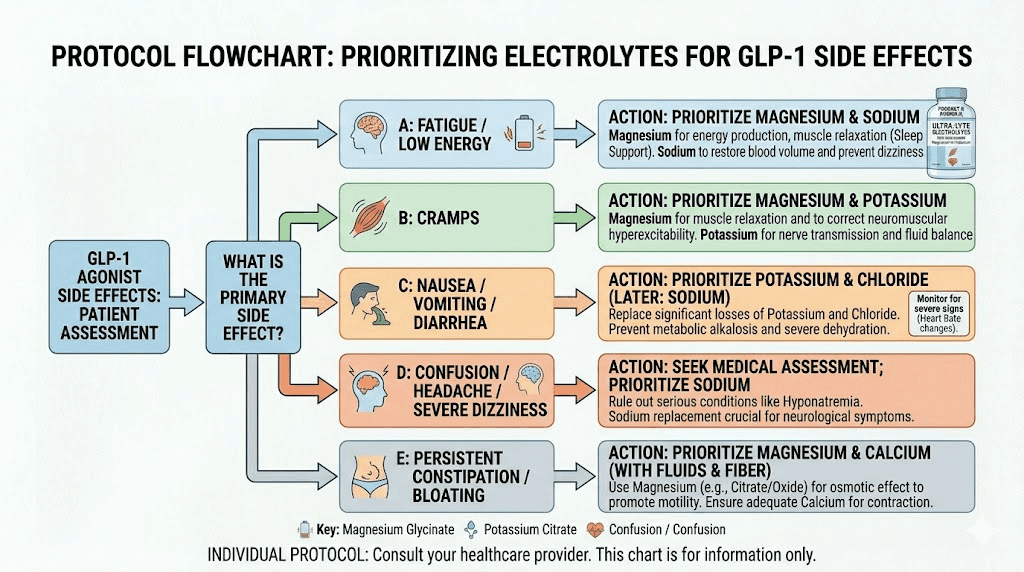 Electrolyte troubleshooting guide for common GLP-1 medication side effects