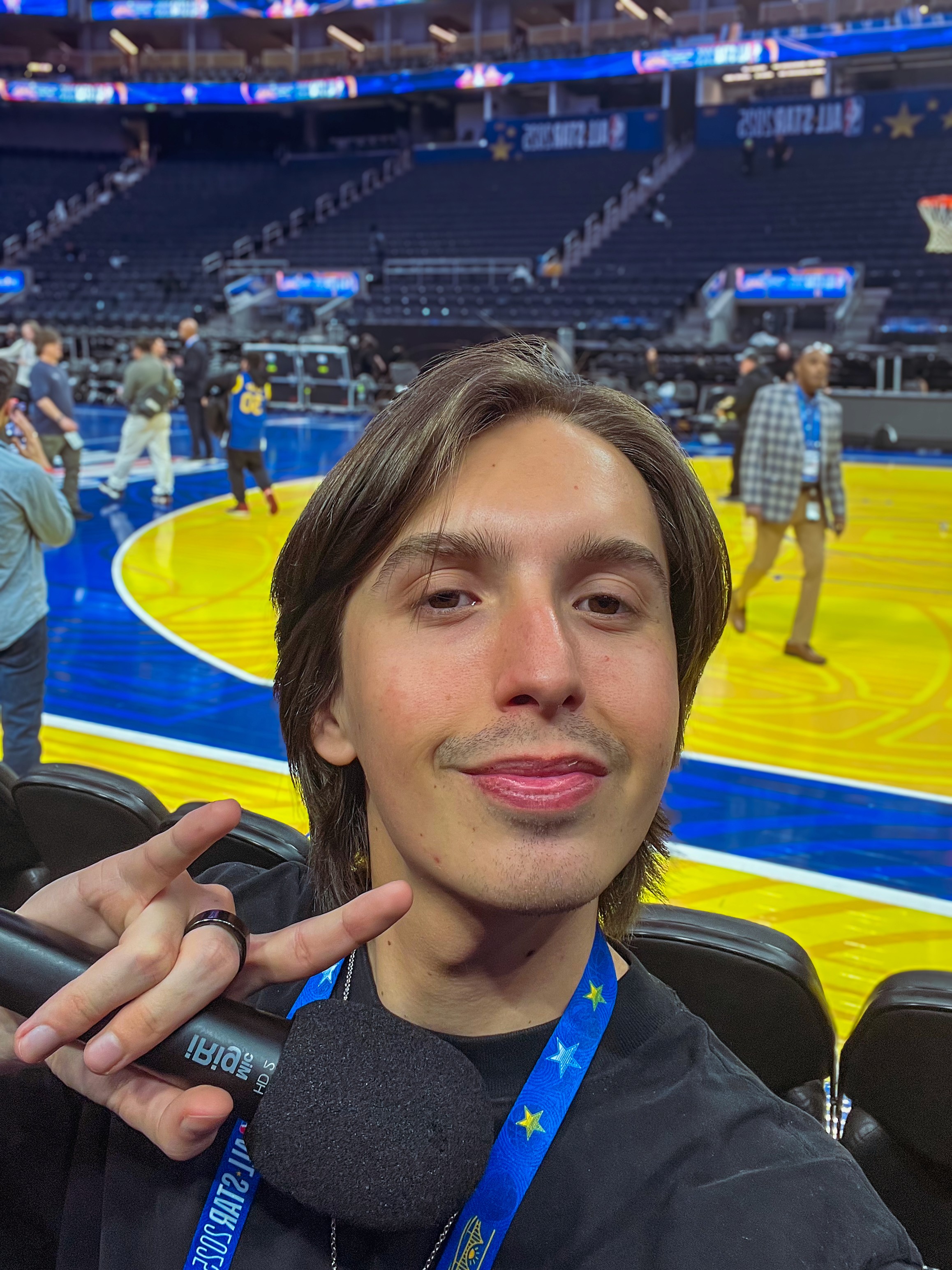 Benjamin Moubèche, couverture de la NBA sur le terrain