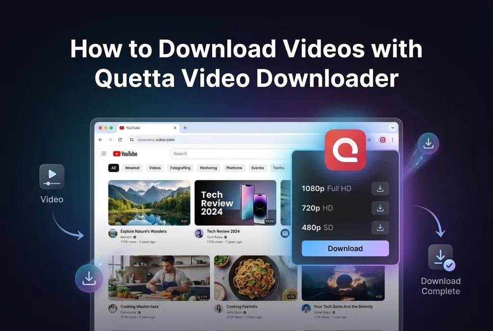 Download videos with quetta video downloader