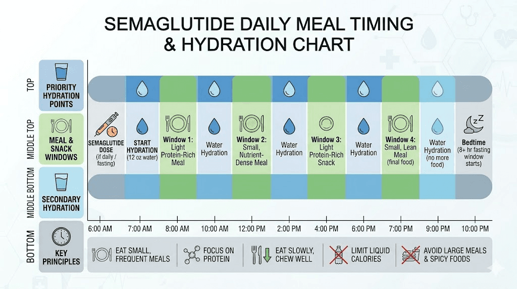 Optimal meal timing to prevent lightheadedness on semaglutide