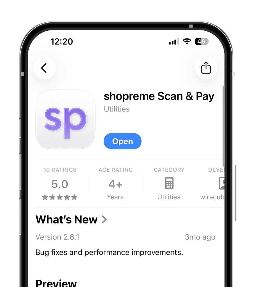 shopreme scan and pay demo app