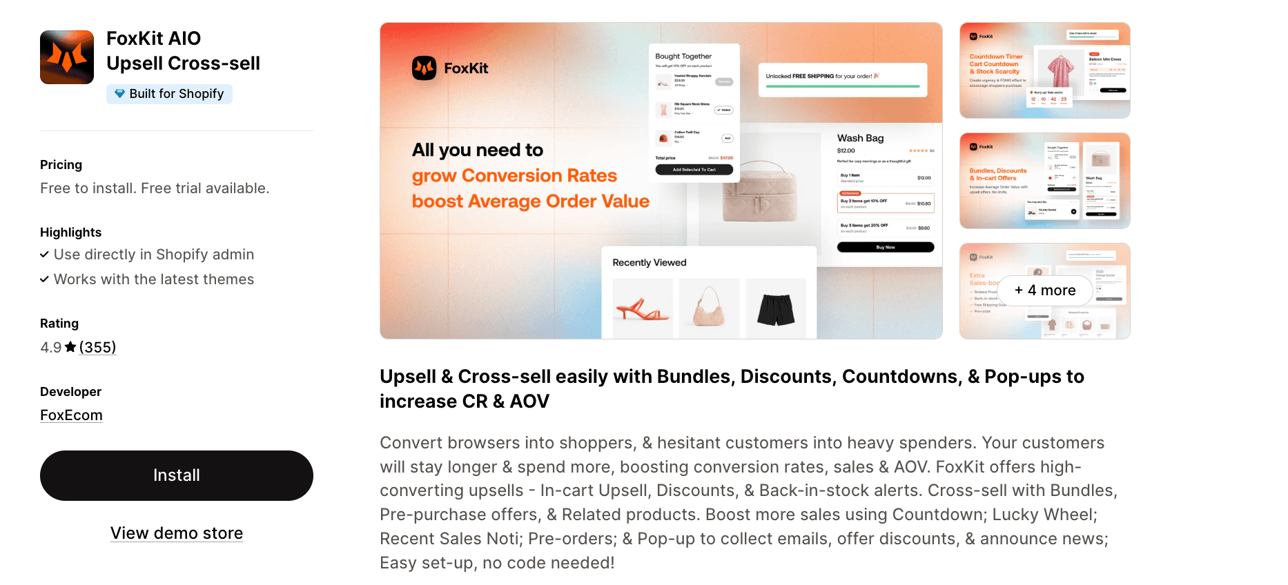 FoxKit AIO Upsell Cross‑sell