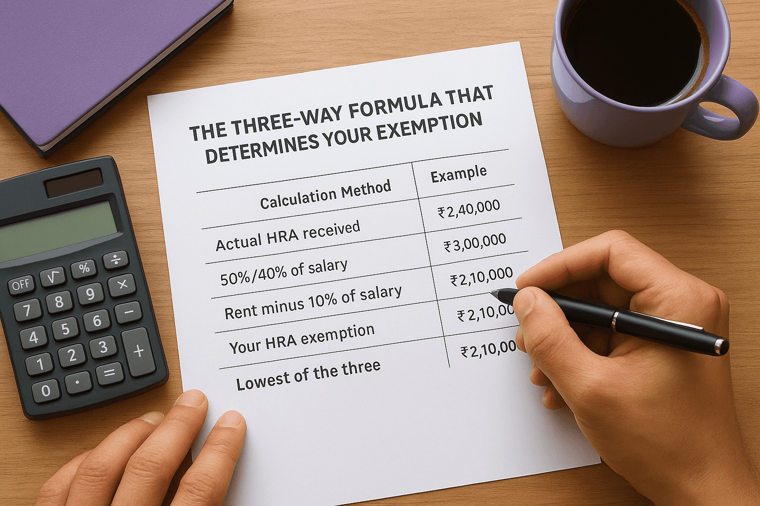 The three-way formula that determines your exemption