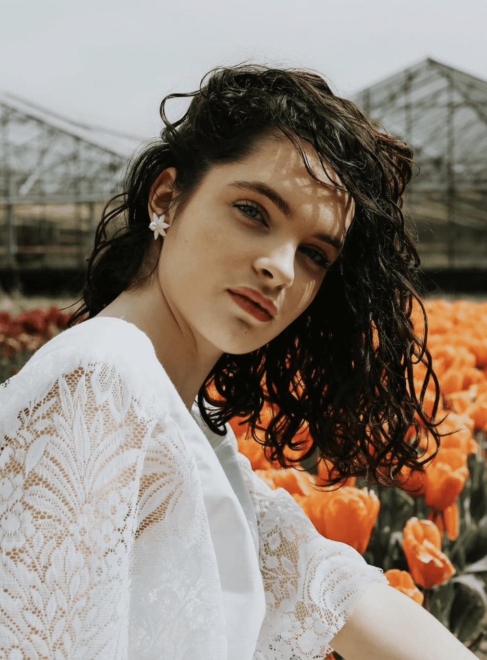 Monochromatic potrait of woman