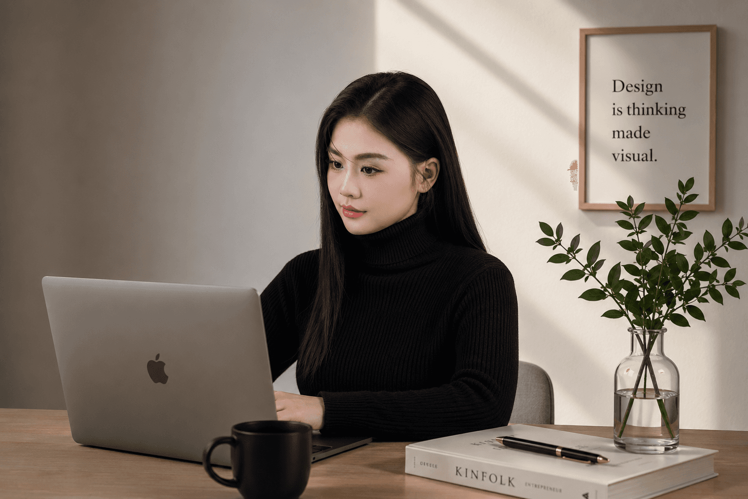About page reference-inspired work portrait