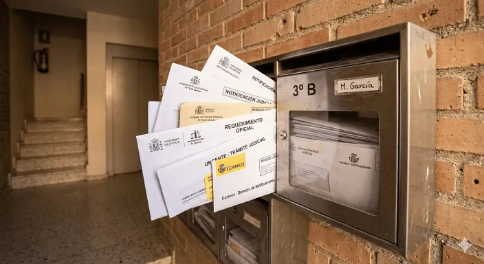 Notificaciones judiciales acumuladas por impago de alquiler en una vivienda, situación que soluciona el seguro de arrendador.