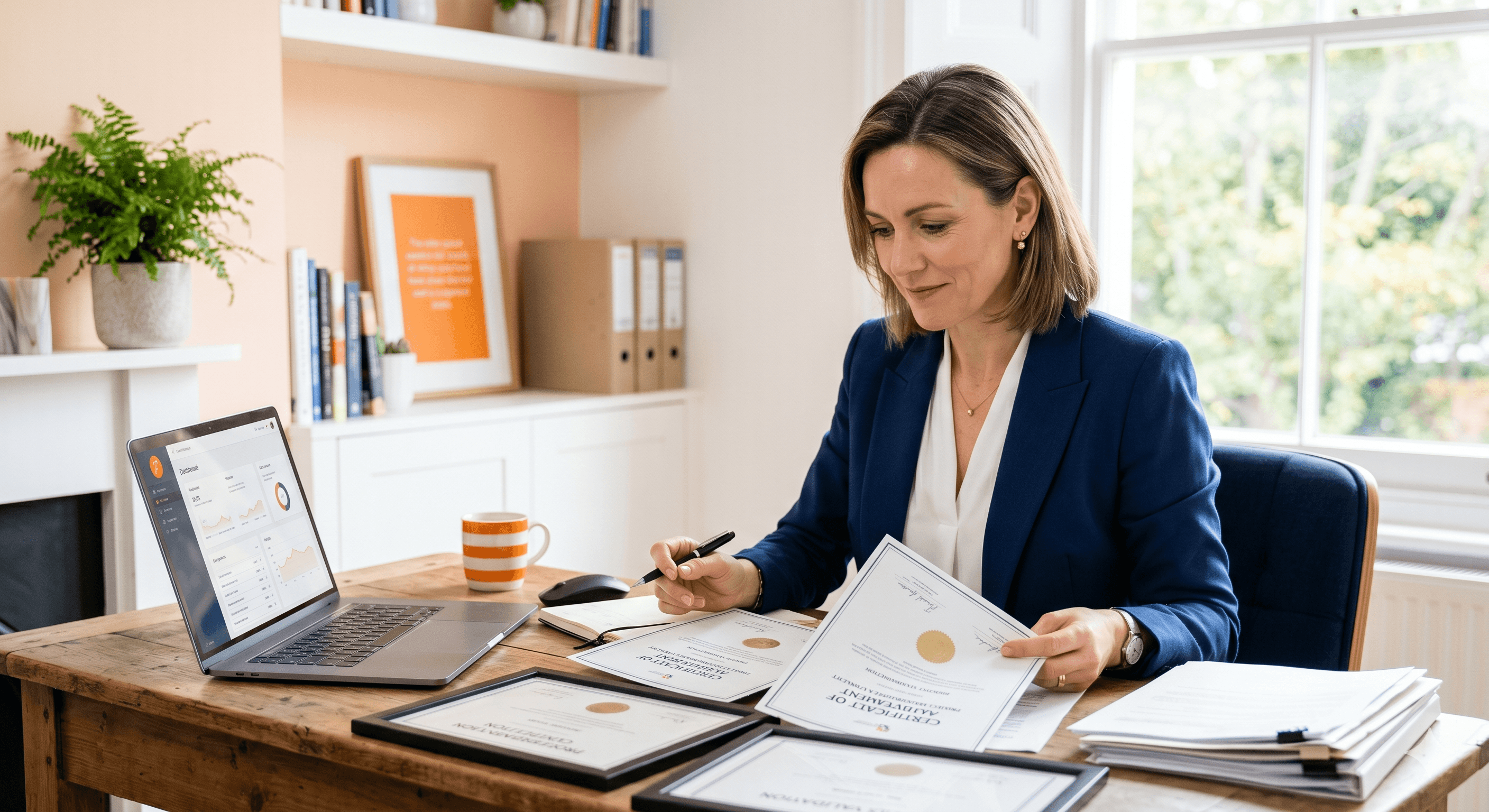 Professionnelle préparant sa VAE après un bilan de compétences pour valider ses acquis
